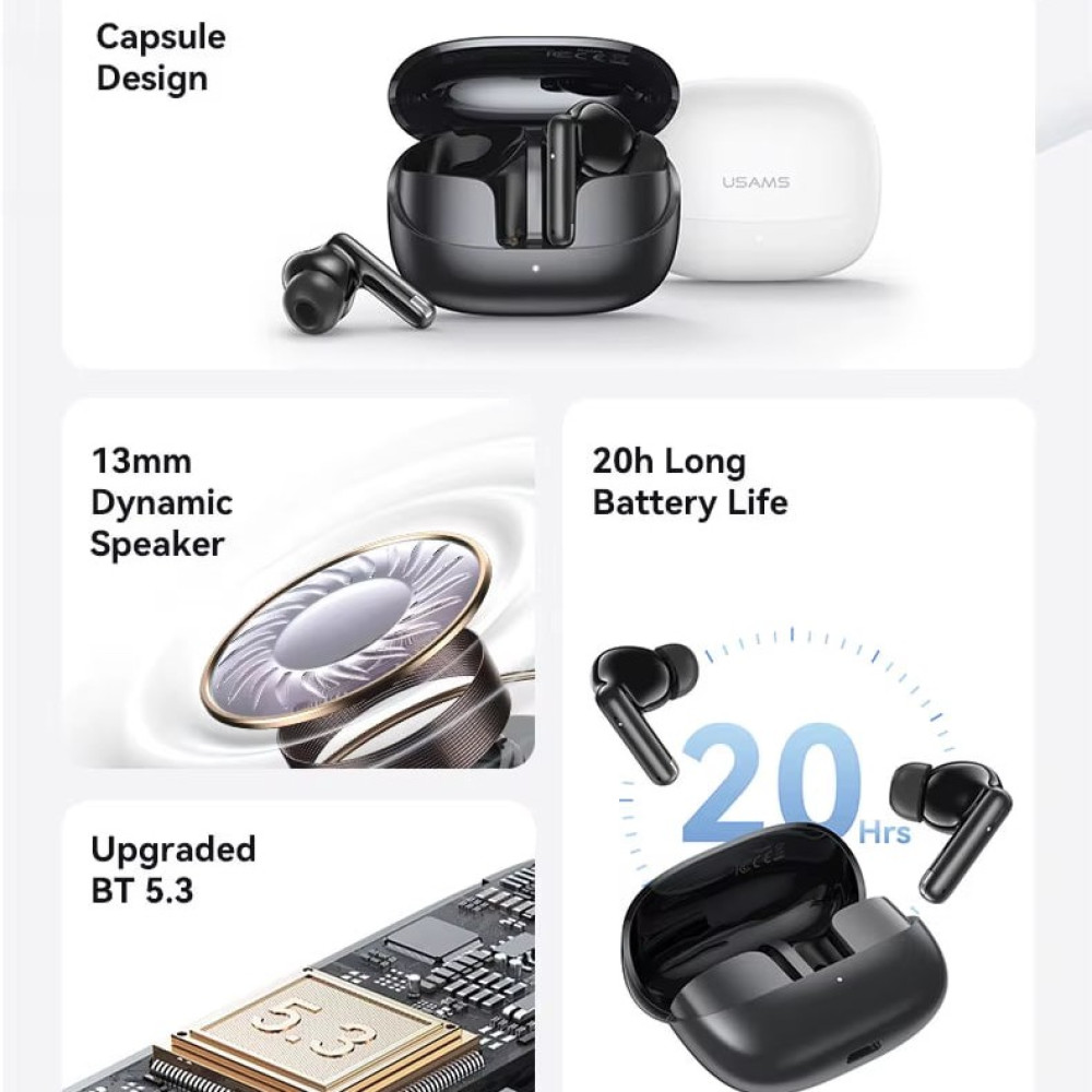 Бездротові навушники Usams IF27 Inear BT5.3 - Зображення 8