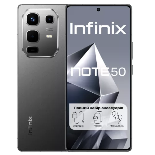 Infinix Note 50 (X6858) 8/256Gb NFC Shadow Black